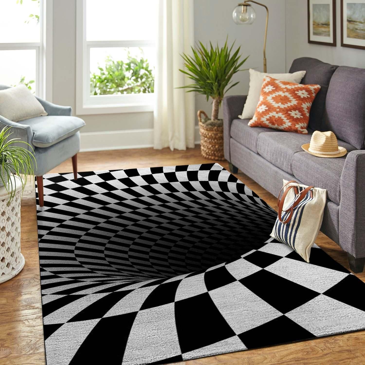 Tapis Salon 120x170 Cm Motif étoilé - Moquette Antidérapante Lavable, Poils Ras, Pour Chambre, Salon