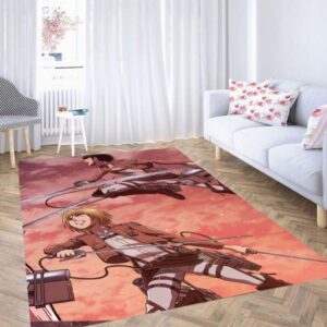 Armin And Eren Attack On Titan Tapis de salon Tapis de chambre Carpet Mat