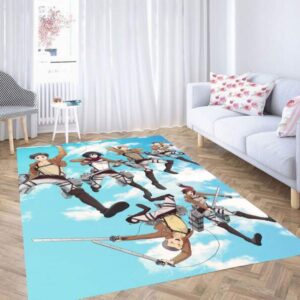 Army Scouting Legion Attack On Titan Tapis de salon Tapis de chambre Carpet Mat