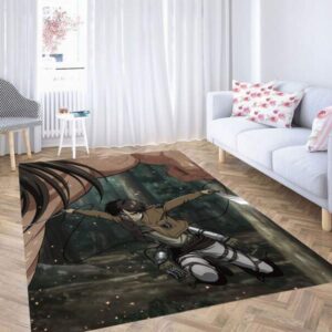 Attack On Titan Eren Jaeger Tapis de salon Tapis de chambre Carpet Mat