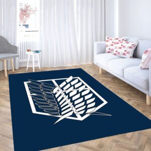 Attack On Titan Logo Tapis de salon Tapis de chambre Carpet Mat