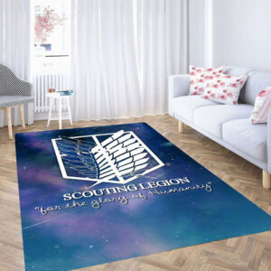 Attack On Titan Scouting Legion Logo Tapis de salon Tapis de chambre Carpet Mat