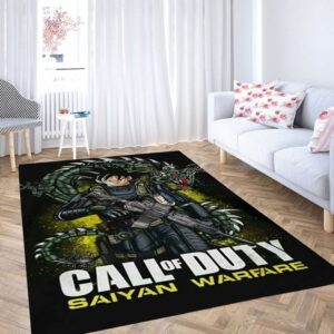 Call Of Duty Saiyan Dragon Ball Z Tapis de salon Tapis de chambre Carpet Mat