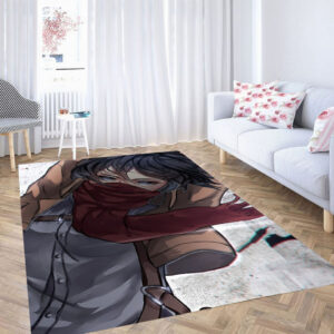 Mikasa Ackerman Attack On Titan Tapis de salon Tapis de chambre Carpet Mat
