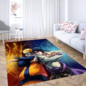 Naruto Vs Saske Tapis de salon Tapis de chambre Carpet Mat