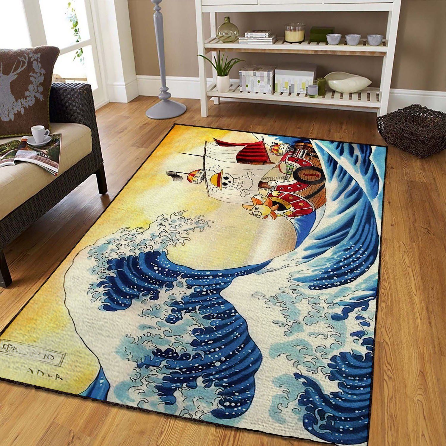 One Piece Wave Tapis de salon Tapis de chambre Carpet Mat