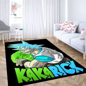 Rick And Morty Dragon Ball Tapis de salon Tapis de chambre Carpet Mat
