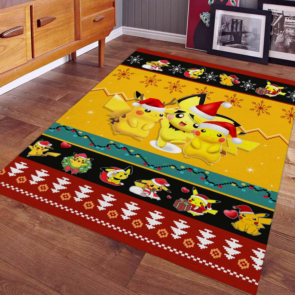 Tapis Pikachu Pokémon Joyeux Noël – My Car Lovers, image size:1000x1000