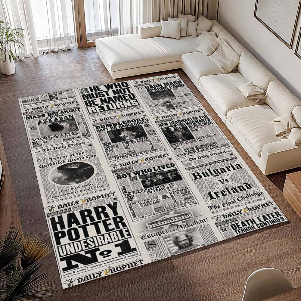 Articles Sur Harry Potter Tapis de chambre, Style École de Magie Imprimé pour Chambre de Sorcier