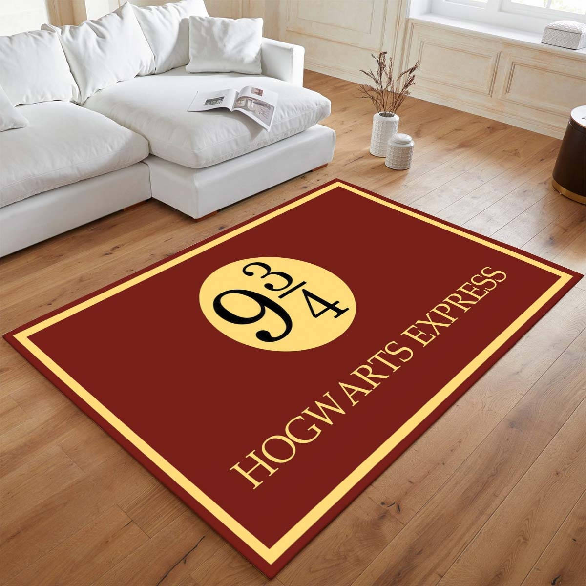 Billet Spcial Pour Le Train Magique Harry Potter Tapis de chambre, Tapis de Salon Design Magique et Résistant