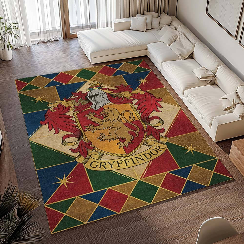 Gryffondor Harry Potter 2 Tapis de chambre, Grand Tapis de Sol Grand Format Univers Fantastique
