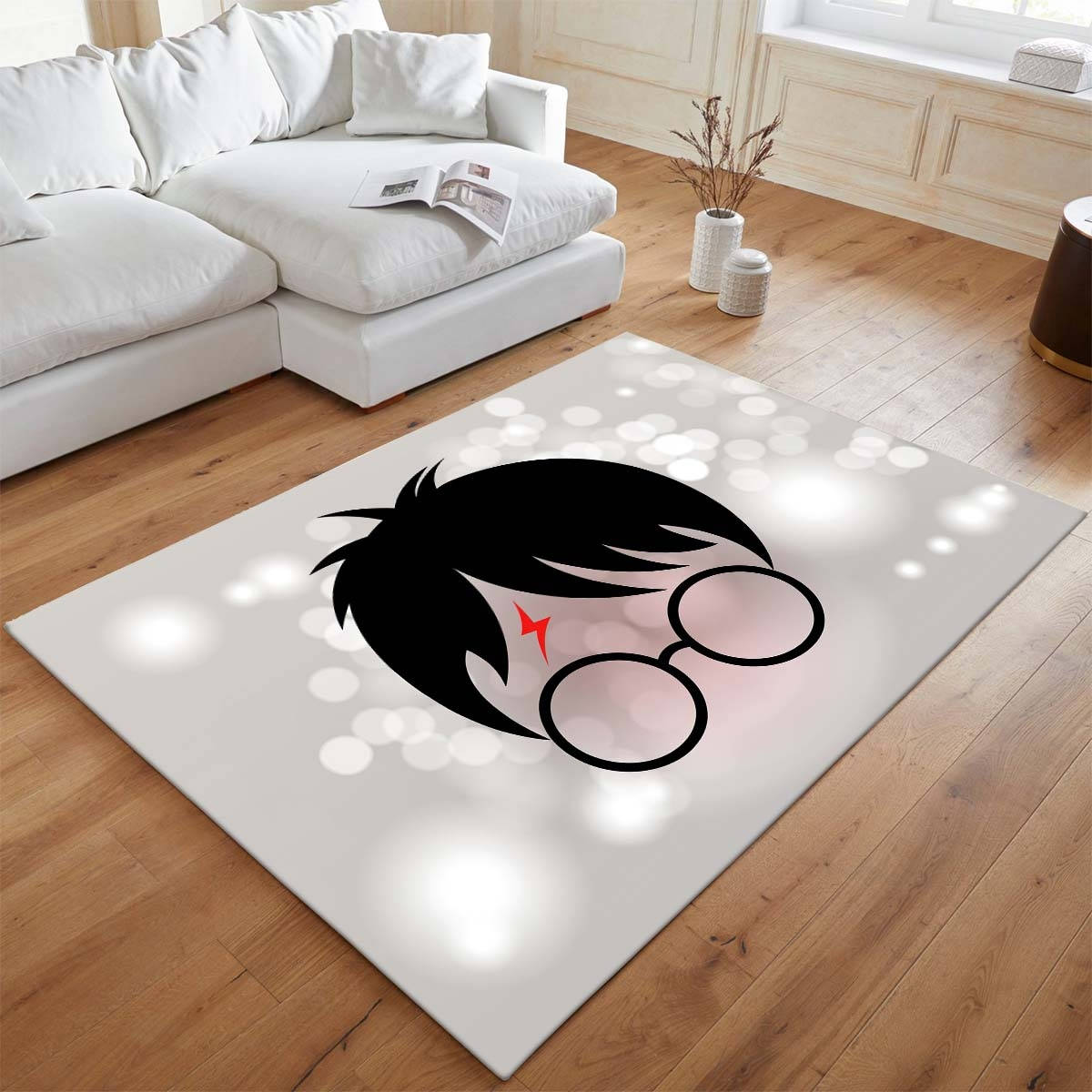Harry Potter 10 Tapis de chambre, Style École de Magie Imprimé pour Chambre de Sorcier