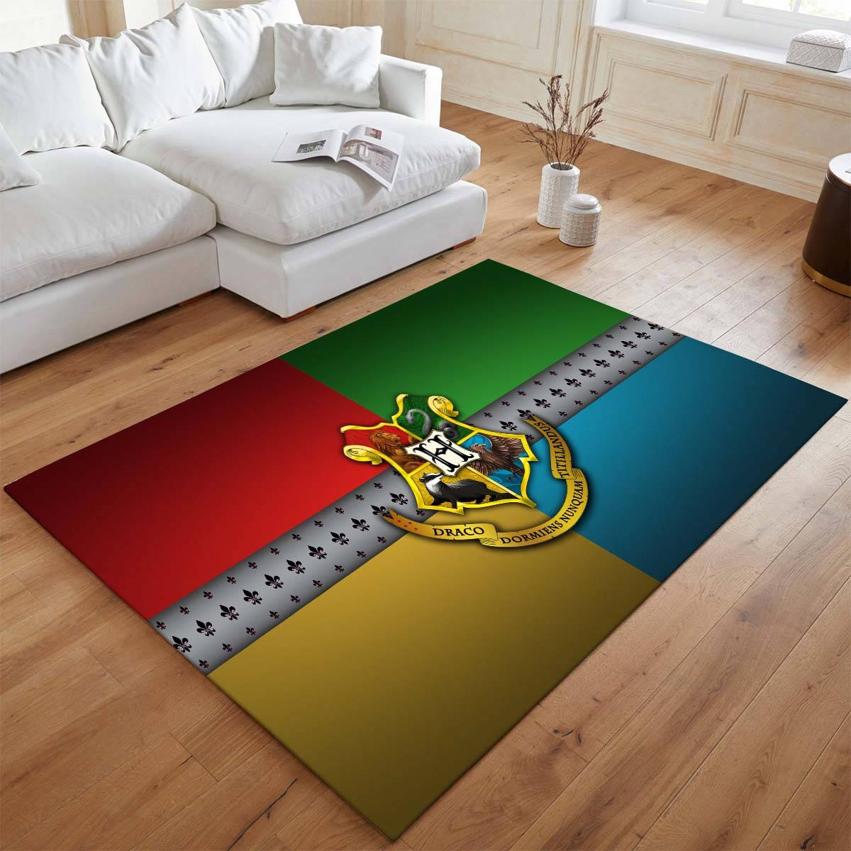 Harry Potter 20 Tapis de chambre, Idée Cadeau Saga Harry Potter Antidérapant