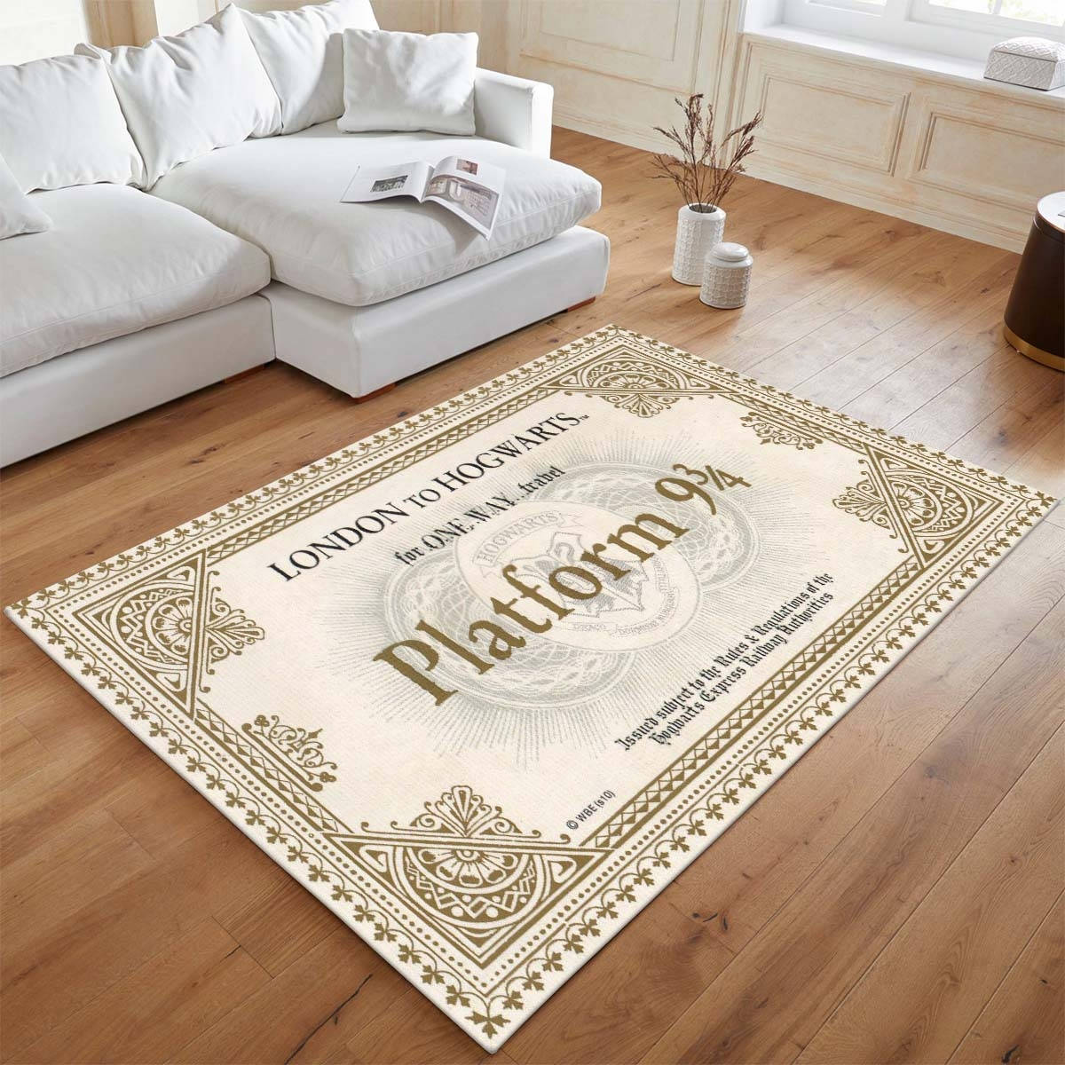 Harry Potter 4 Tapis de chambre, Grand Tapis de Sol Grand Format Univers Fantastique