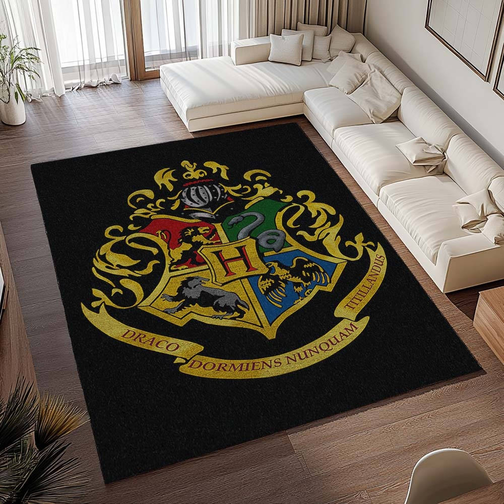Harry Potter Cole De Poudlard 10 Tapis de chambre, Tapis de Salon Design Magique et Résistant