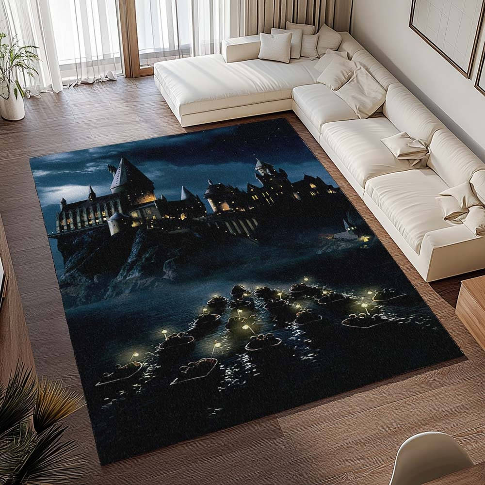 Harry Potter Cole De Poudlard 5 Tapis de chambre, Grand Tapis de Sol Grand Format Univers Fantastique