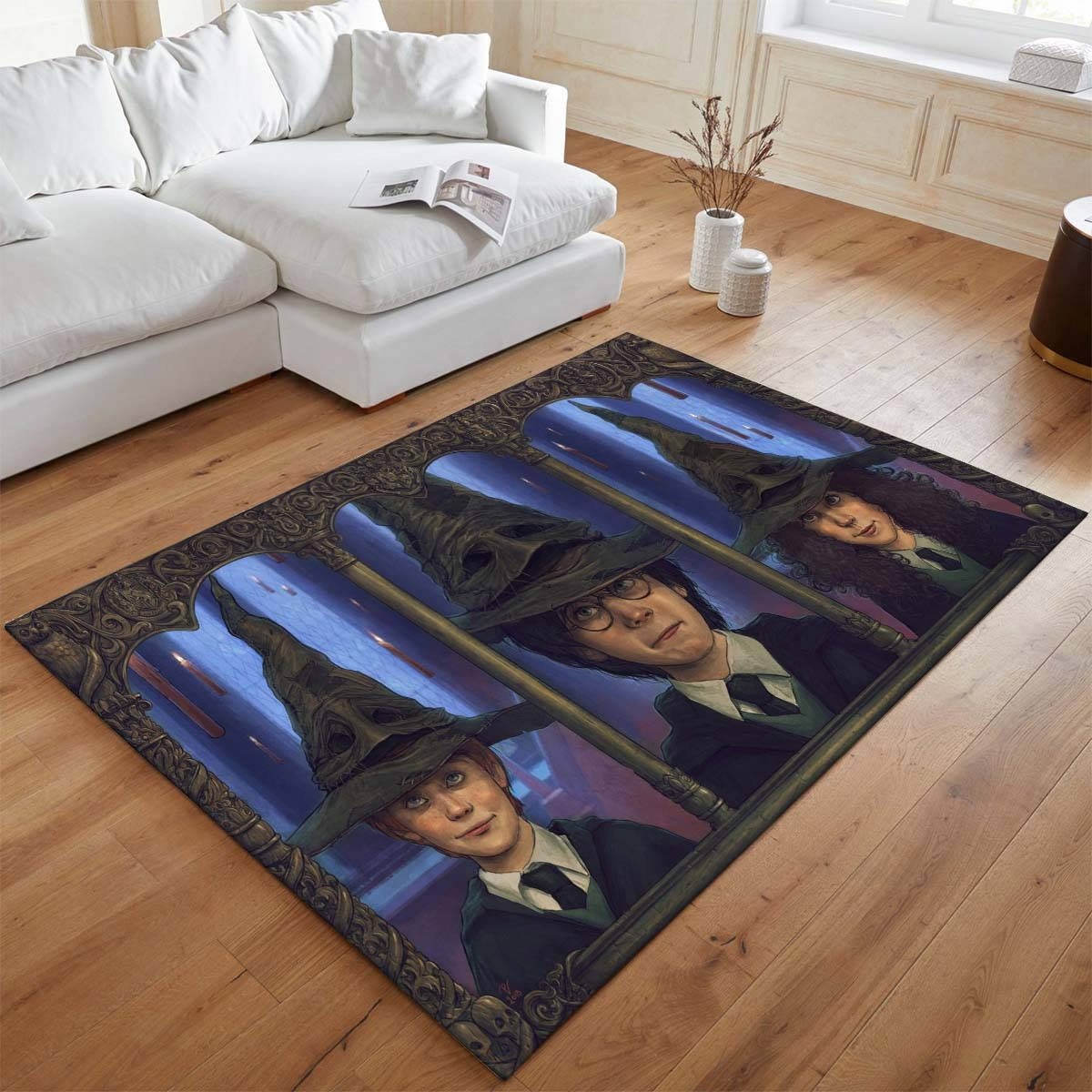 Harry Potter L'cole Des Sorciers Tapis de chambre, Tapis de Sol pour Chaise de Bureau et Chambre Ados