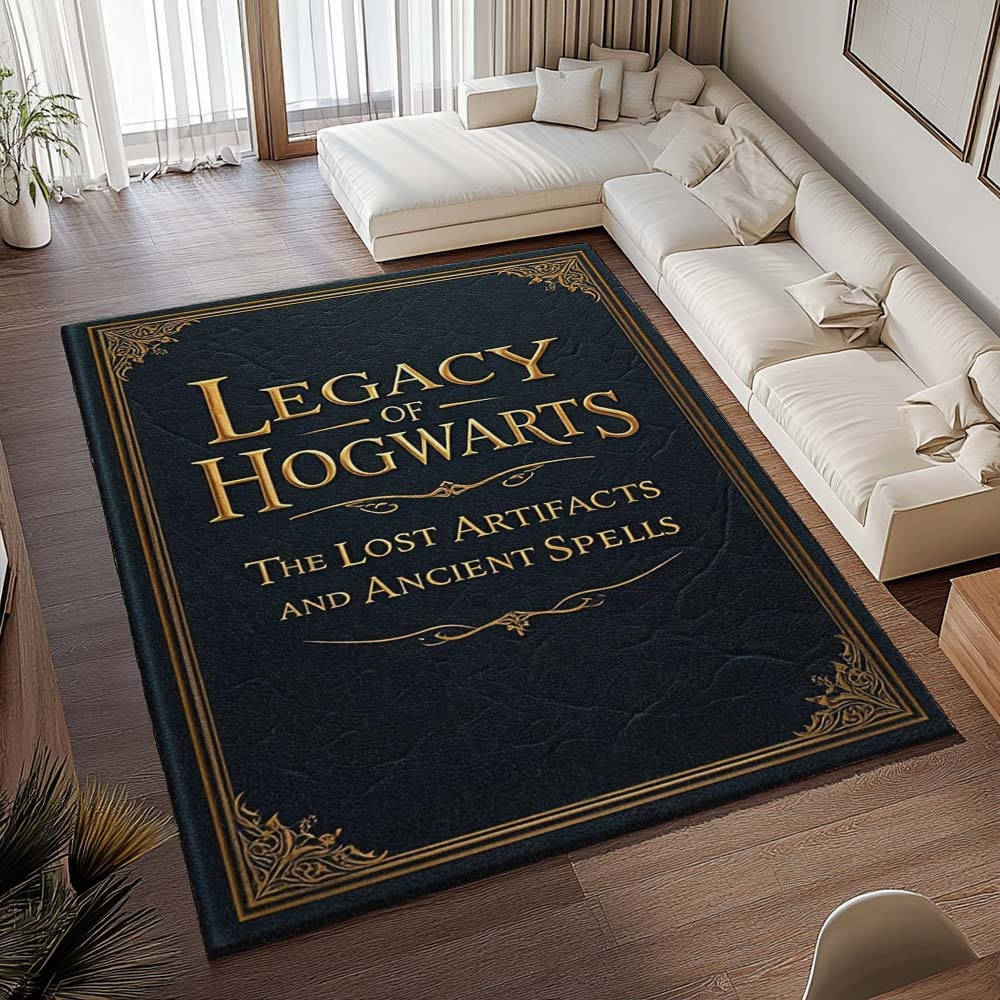 Harry Potter L'hritage De Poudlard Tapis de chambre, Tapis Poil Court Facile à Nettoyer pour Bureau Geek