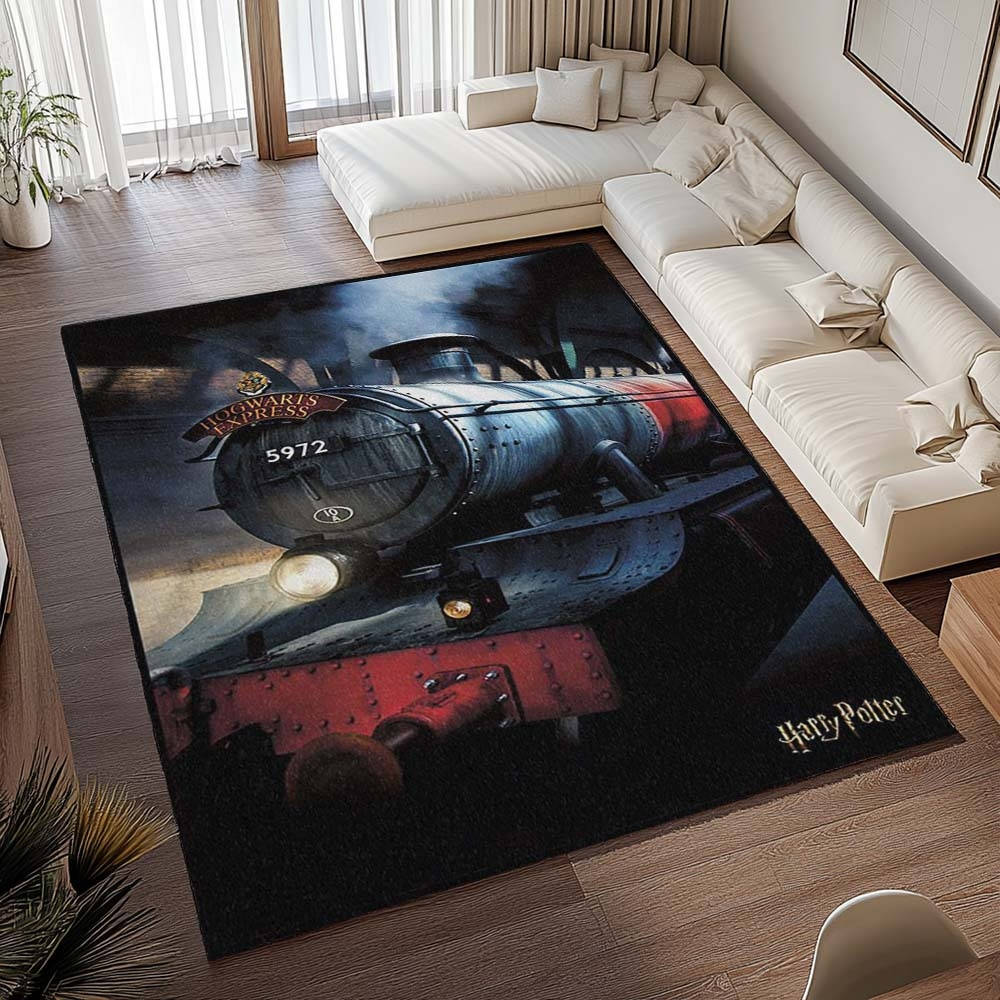 Harry Potter Poudlard Express 3 Tapis de chambre, Tapis de Salon Design Magique et Résistant