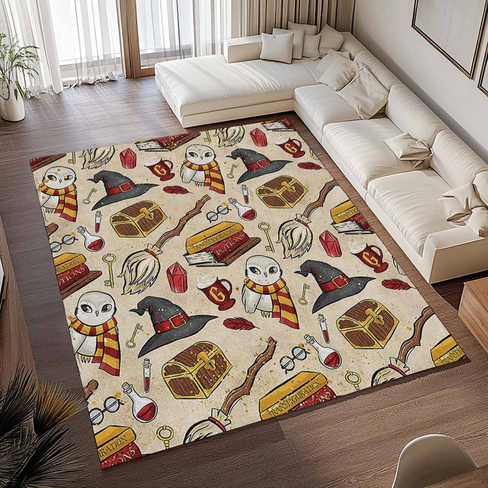 Hibou Harry Potter 2 Tapis de chambre, Idée Cadeau Saga Harry Potter Antidérapant