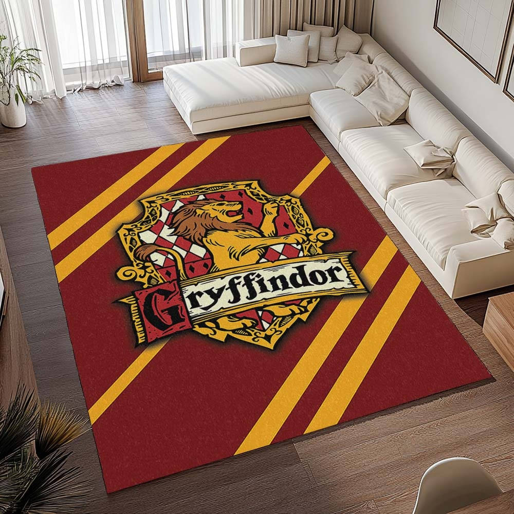 Maison Gryffondor Harry Potter 02 Tapis de chambre, Tapis de Salon Design Magique et Résistant
