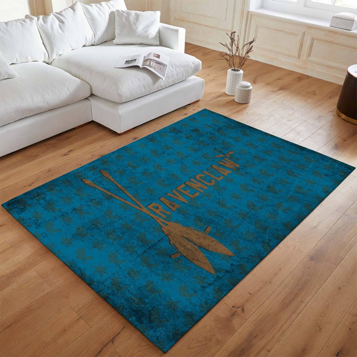 Serdaigle Harry Potter 7 Tapis de chambre, Décoration Intérieure Poudlard Rectangle Moelleux
