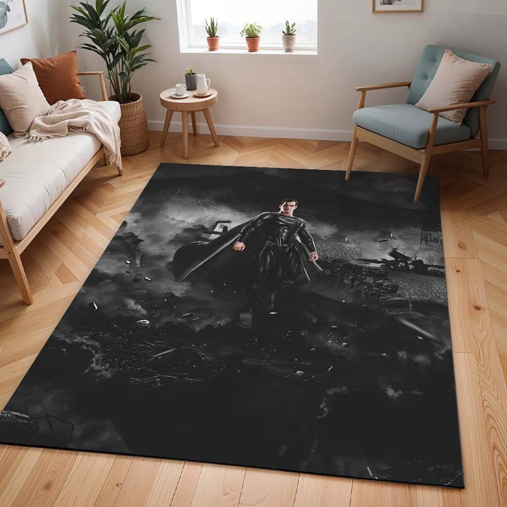 Superman Ligue Des Justiciers Tapis, Impression Haute Définition Modèle Équipe de Héros